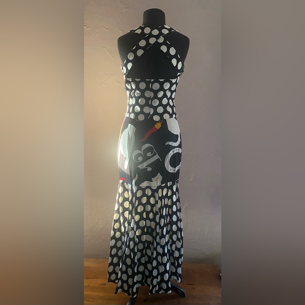 Vintage 90s Moschino Cheap and Chic "Superstition" Polka Dot 2-Piece set - Picture 4 of 16